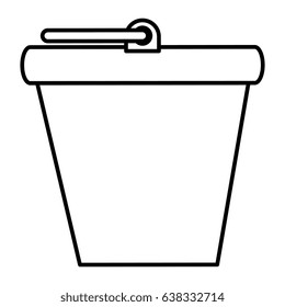 bucket pot isolated icon