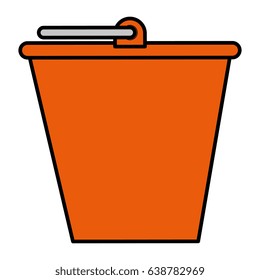 bucket pot isolated icon
