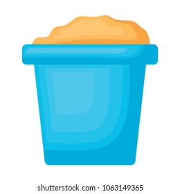 bucket with sand icon