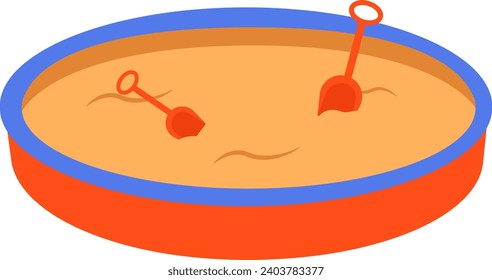 Bucket Sand Kids Playground Illustration