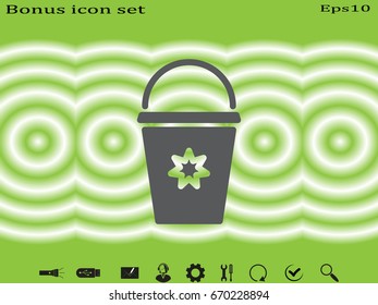 Bucket, scapula, icon, vector illustration of Eps10