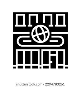 bucket shop glyph icon vector. bucket shop sign. isolated symbol illustration