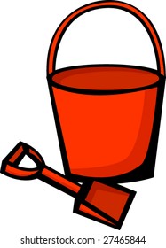 bucket and shovel beach toys