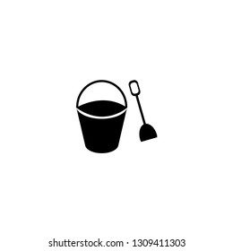 bucket and shovel icon