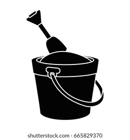 bucket and shovel icon