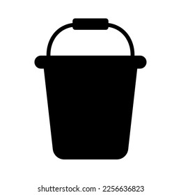 Icono de silueta de cubo. Icono de la vela. Vector.