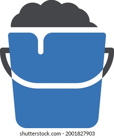 bucket soap vector glyph colour icon