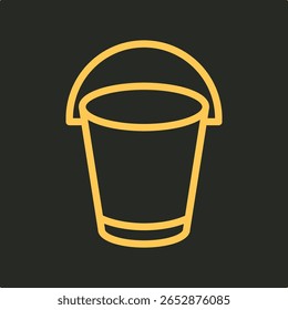 Bucket trendy applicable important vector Illustration design pretty colorful background.eps