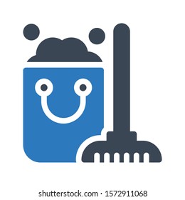 bucket vector glyph color icon