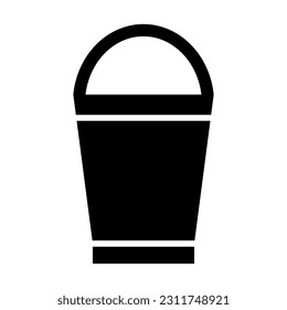 Bucket Vector Glyph Icon For Personal And Commercial Use.
