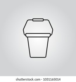 Bucket vector icon
