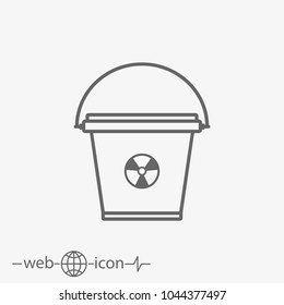 bucket vector icon
