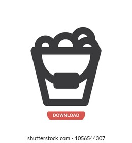 Bucket vector icon