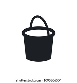 bucket vector icon