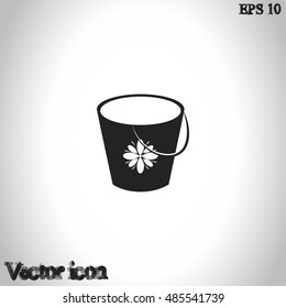 Bucket vector icon