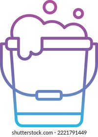 Bucket vector icon. Can be used for printing, mobile and web applications.