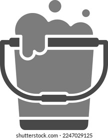 Bucket vector icon. Can be used for printing, mobile and web applications.