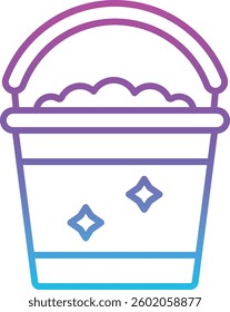 Bucket vector icon. Can be used for printing, mobile and web applications.
