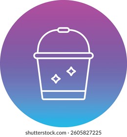 Bucket vector icon. Can be used for printing, mobile and web applications.