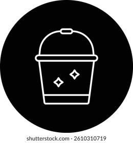 Bucket vector icon. Can be used for printing, mobile and web applications.