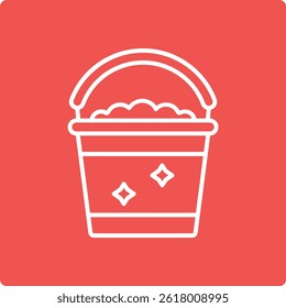 Bucket vector icon. Can be used for printing, mobile and web applications.