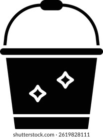 Bucket vector icon. Can be used for printing, mobile and web applications.