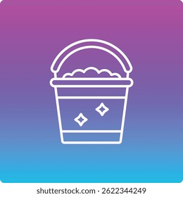 Bucket vector icon. Can be used for printing, mobile and web applications.