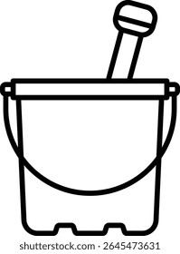 Bucket vector icon. Can be used for printing, mobile and web applications.
