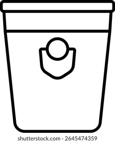 Bucket vector icon. Can be used for printing, mobile and web applications.