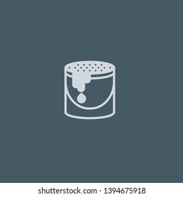 Bucket vector icon. Bucket concept stroke symbol design. Thin graphic elements vector illustration, outline pattern for your web site design, logo, UI. EPS 10.