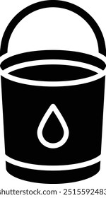 Eimer-Vektorsymbol-Entwurfsgrafik