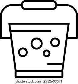 Bucket Vector Icon Design Symbol