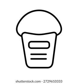 Diseño de icono de Vector de cubo de moda