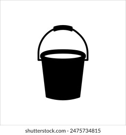 Icono de Vector de cubo. Ilustración vectorial aislada sobre fondo blanco