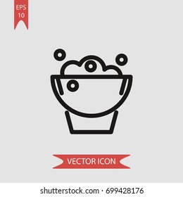 Bucket vector icon illustration symbol