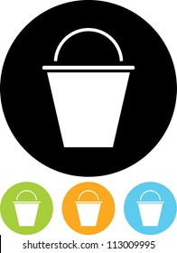 Bucket - Vector icon isolated