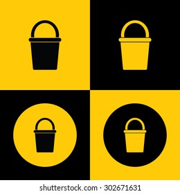 Bucket vector icon for Web & mobile. Eps-10.