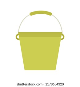 Bucket. Vector illustration. EPS 10. Isolated over white background.