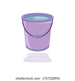 Bucket Vector Illustration Icon On Trendy Design