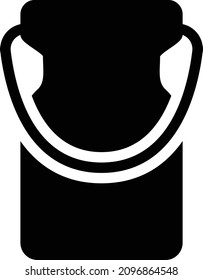 bucket vector illustration isolated on a transparent background. glyph vector icons for concept or web graphics.