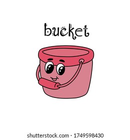 Bucket vector illustration on a white background