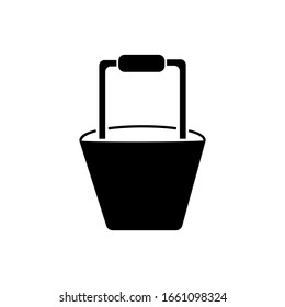 bucket. vector Simple modern icon design illustration.