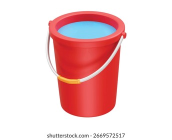 Cubo con icono de agua 3d ilustración de representación