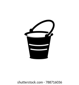 a bucket of water icon. Garden elements. Premium quality graphic design icon. Simple love icon for websites, web design, mobile app, info graphics on white background