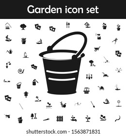 A bucket of water icon. Garden icons universal set for web and mobile