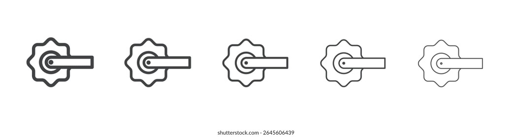 Bucket wheel excavator icon outline ilustration vector symbol