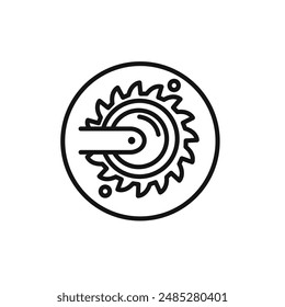 Bucket wheel excavator icon vector set collection for web