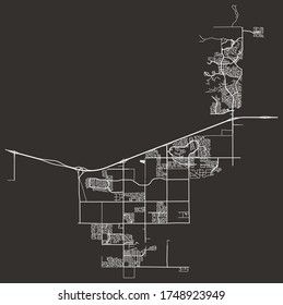 Buckeye, Arizona, United States city plan–roads and highways, downtown and suburbs, town blueprint poster, transport network