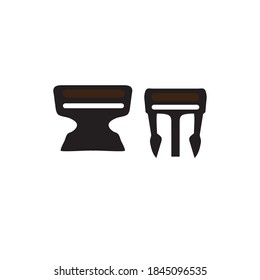 buckle the bag vector design ilustration icon logo templat

