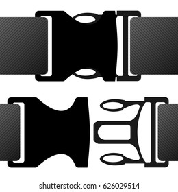 Buckle claps vector on white background svg